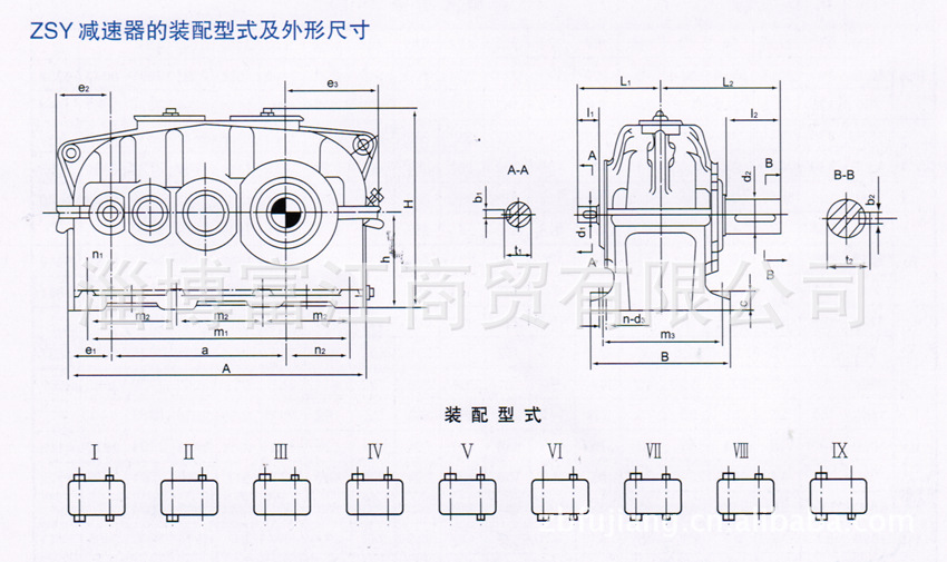 zsy系列硬齿面圆柱齿轮减速器 减速器 齿轮减速机 小型减速器