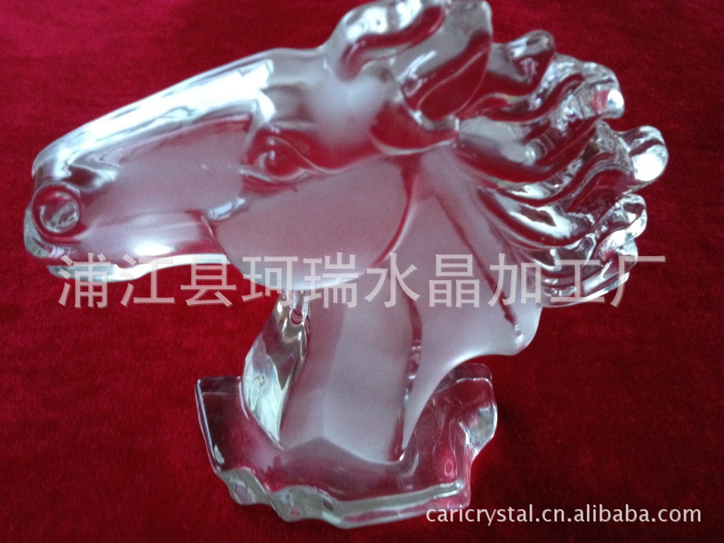 水晶压型工艺品-马