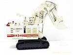 (专业定做)1/50挖掘机仿真模型 合金TEREX RH340挖掘机工程