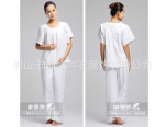 康愫雅-春夏新款印度棉麻瑜伽服套装 白色专业孕妇装瑜珈 208