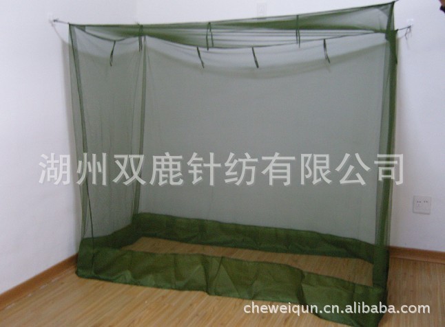 供应军绿色方顶蚊帐/出口加拿大军方蚊帐