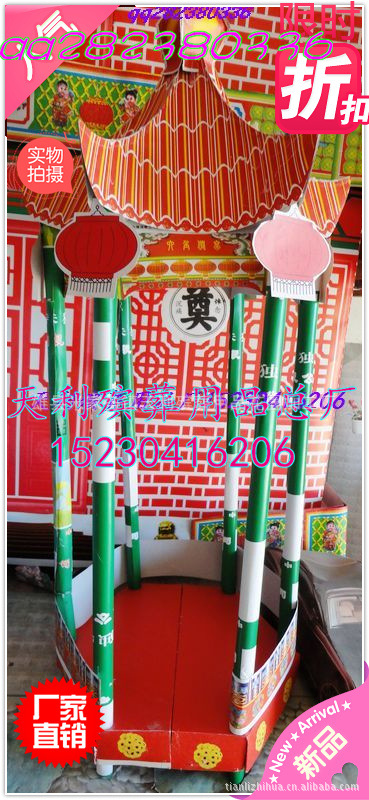 殡葬纸活 新款大六角亭 祭祀纸扎用品大全 天利纸活加工厂批发