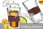 HGL畅销品 彩盒包装 双层玻璃杯 350ml 高档礼品 双层玻璃杯 2PK