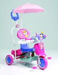 小龍哈彼LSR509S兒童三輪車推，搖，坐，騎多功能兒童三輪車