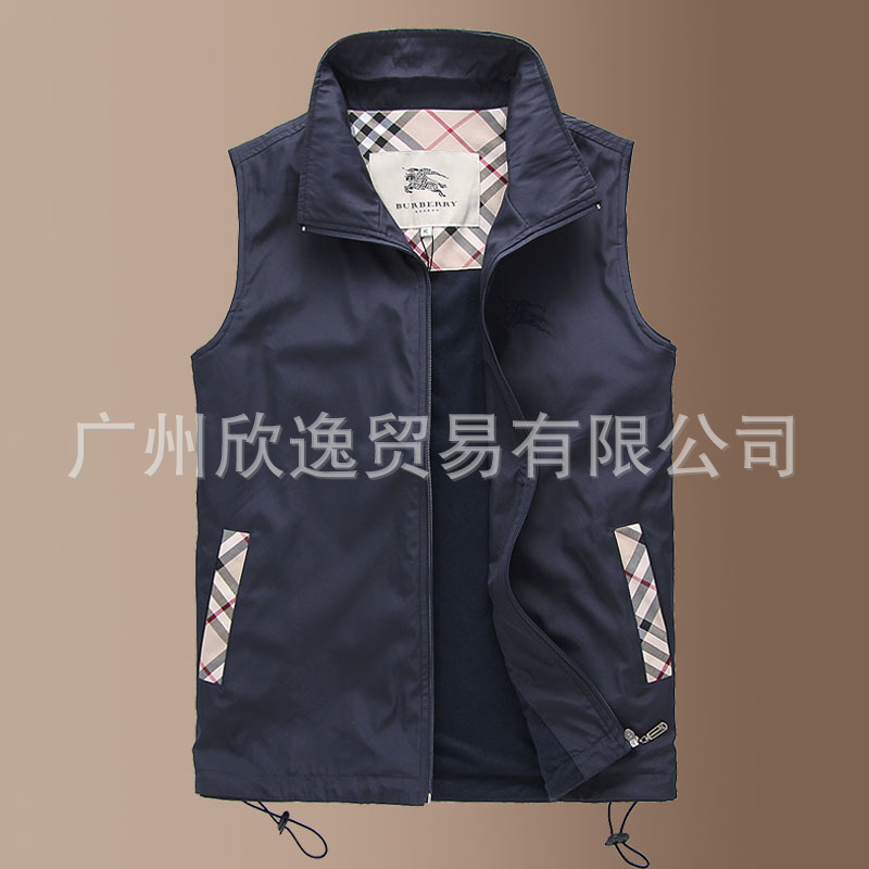 批发burberry新款秋冬经典男士马甲 棉背心坎肩外套男式马甲