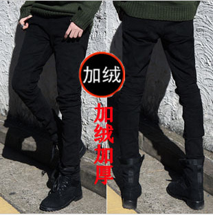 翔念冬裝牛仔褲 新款黑色韓版男裝修身牛仔褲男鉛筆褲男士小腳褲工廠,批發,進口,代購