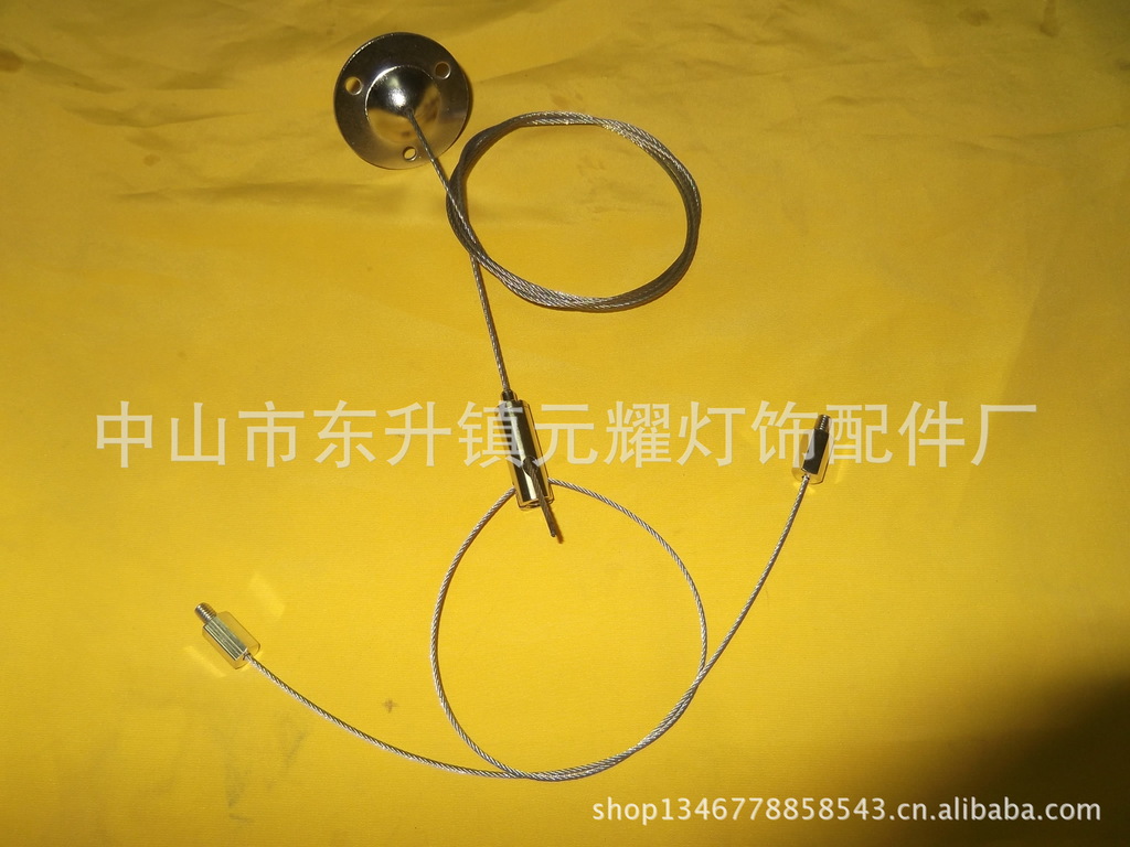 供应钢丝绳吊线,吊线配件,面板灯安装吊码,固定座,锁线器