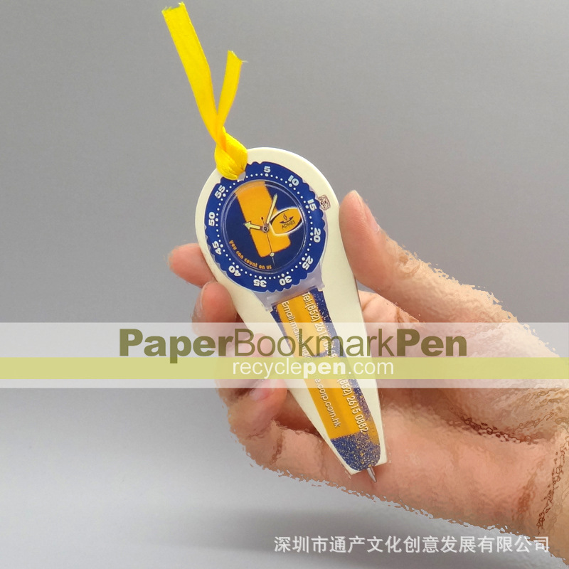 BOOKMARK PEN手錶造型廣告書簽筆 展覽會等大型活動最佳效果贈品工廠,批發,進口,代購