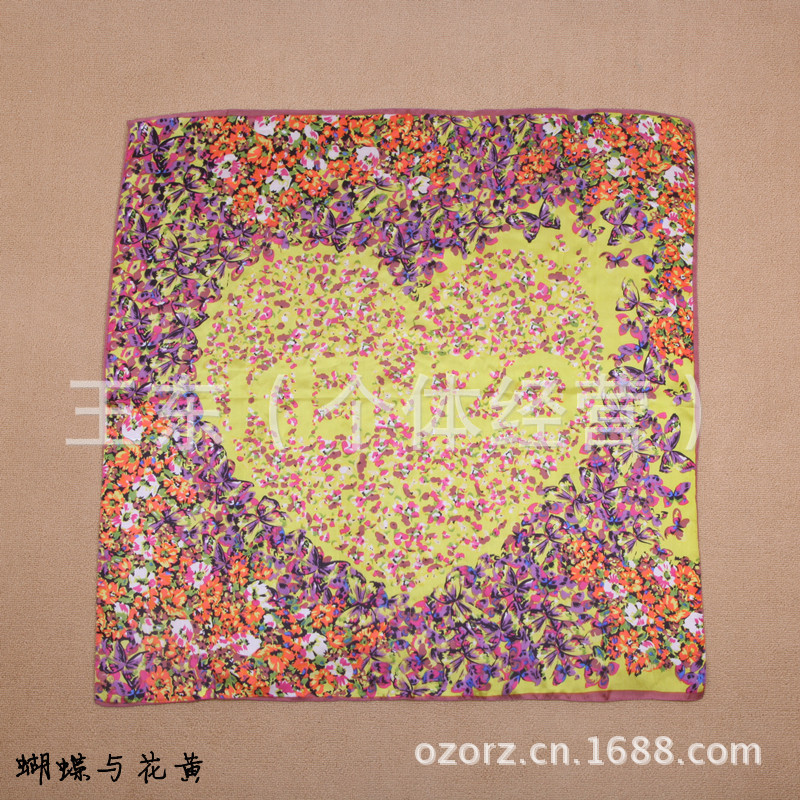 特价欧美印花女士真丝苏州缎桑蚕丝纯真丝丝巾大方