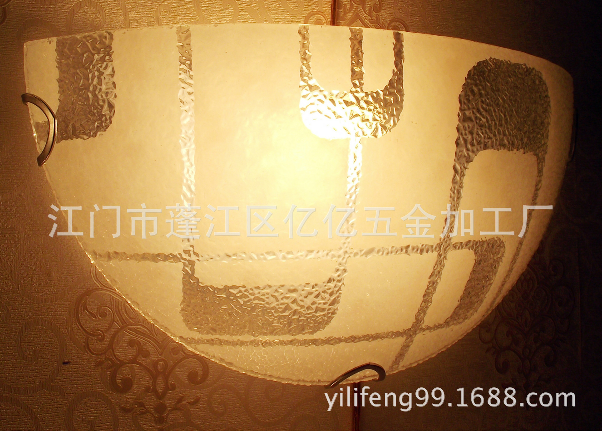 玻璃壁灯 A900半边-1壁灯白灼灯镀烙楼道玻璃壁灯灯钩