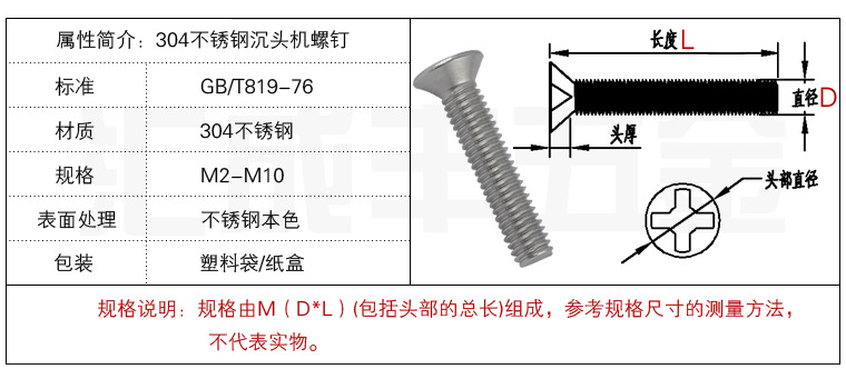 304沉頭機絲屬性簡介