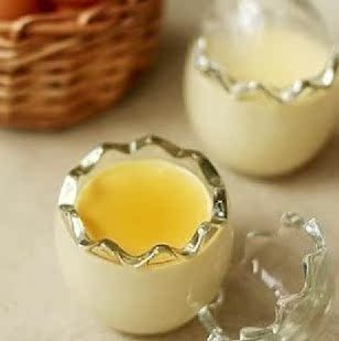 供应鸡蛋壳布丁瓶玻璃瓶烘焙专用玻璃鸡蛋杯蜡烛台鸡蛋布丁瓶