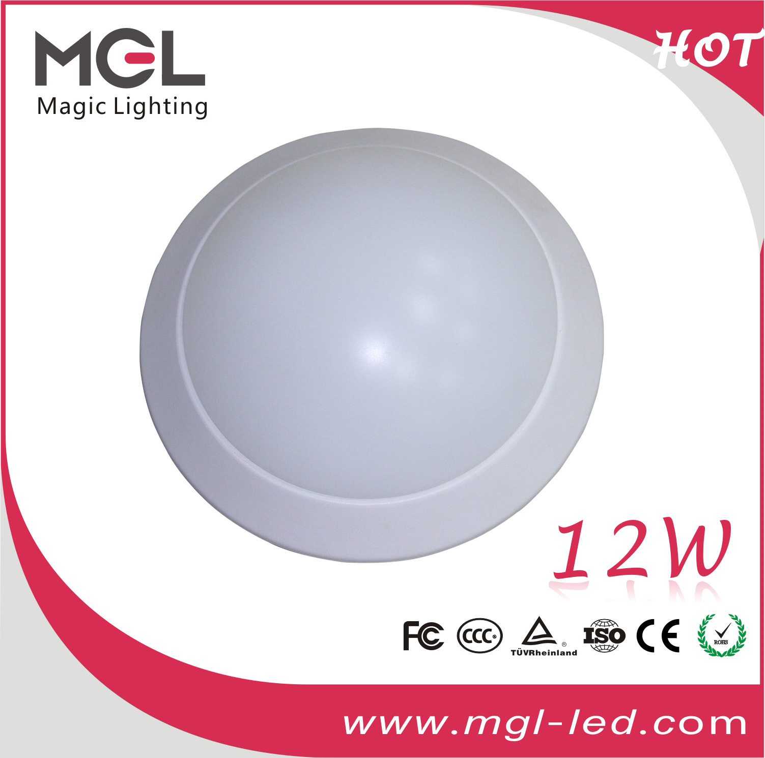 吸顶灯 12W 300dpi