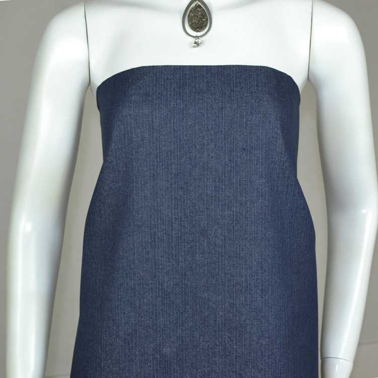 涤棉牛仔布10盎司斜纹牛仔布无弹力男裤童装面料规格(10+8)*10