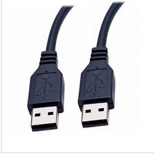 USB公對公數據線 AM AM連接線 硬碟線 電腦傳輸線 黑