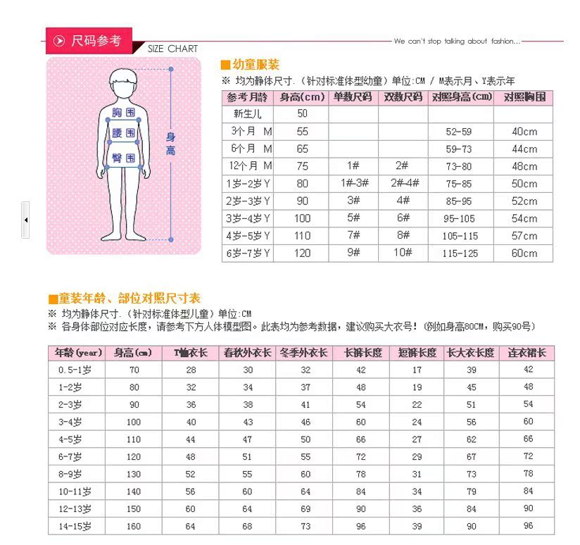 尺碼參考