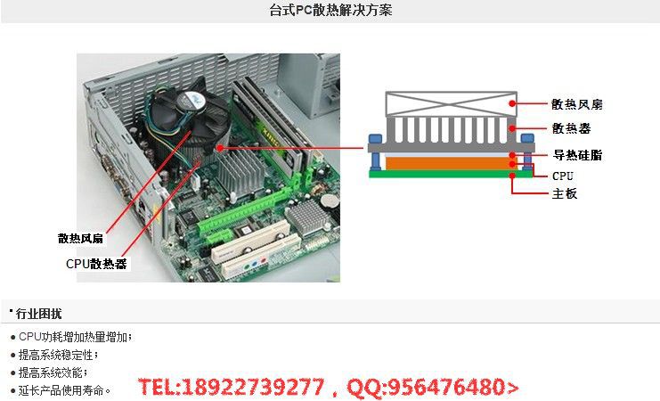 网站准备图片台式PC散热解决方案