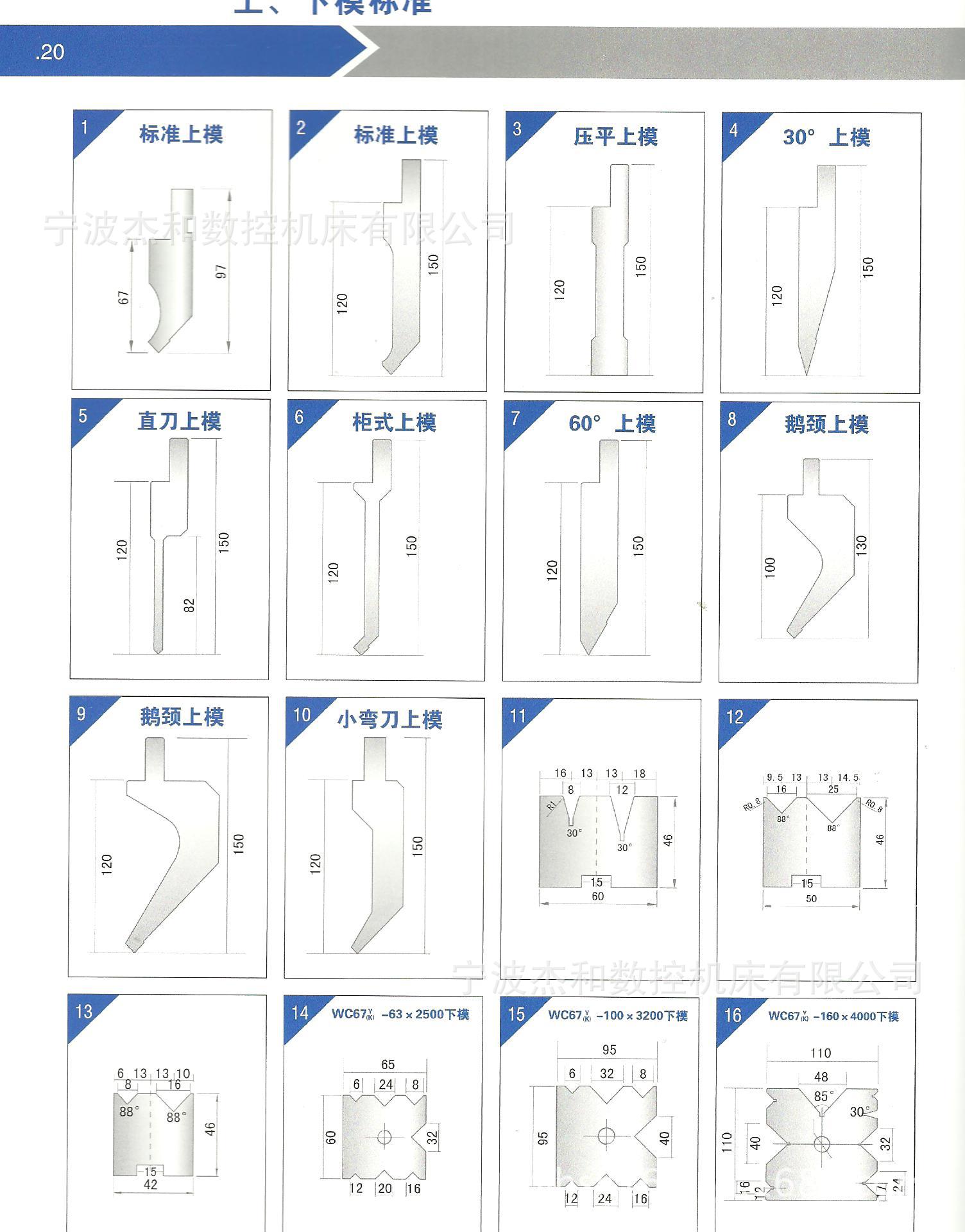 配套机床标准模具