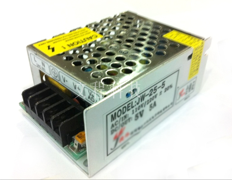 供应高品质5v5a开关电源 25w 5v小体积led显示屏电源