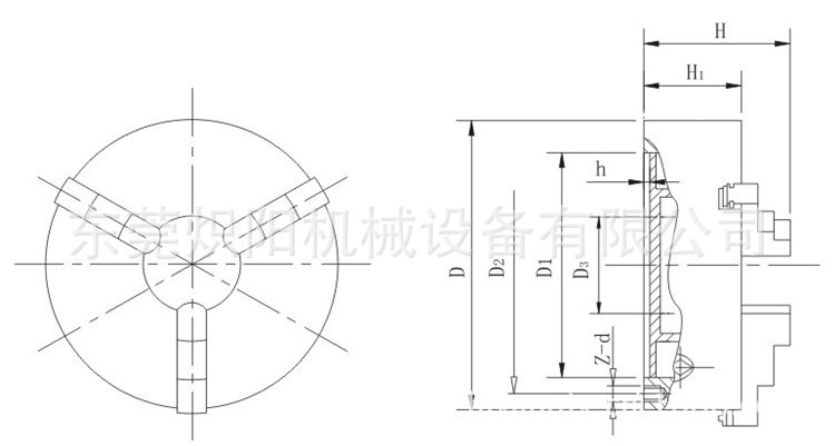 正品环球三爪自定心卡盘K11 三爪卡盘