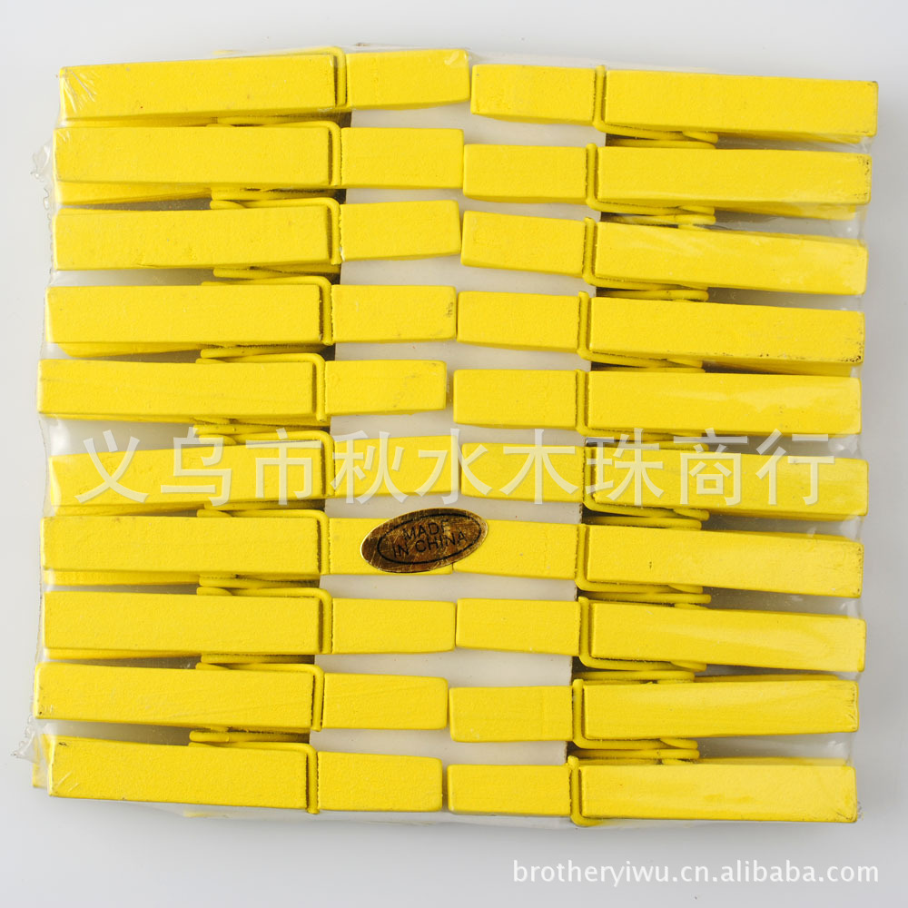 木夹厂家供应优质桦木彩色木夹 木夹子 wood clamp 卡片木夹 木夹