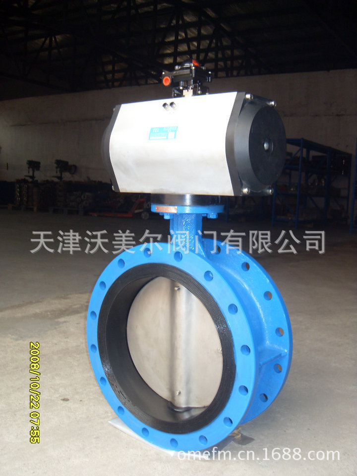 气动法兰蝶阀D641X-10 DN100 1500元