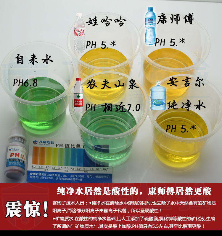 水质自测剂 水质 ph值检测液 测试剂 试液 专业代工贴牌oem