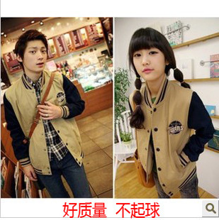 2013好质量韩版新款 情侣装 棒球服棒球衫加厚运动服情侣卫衣