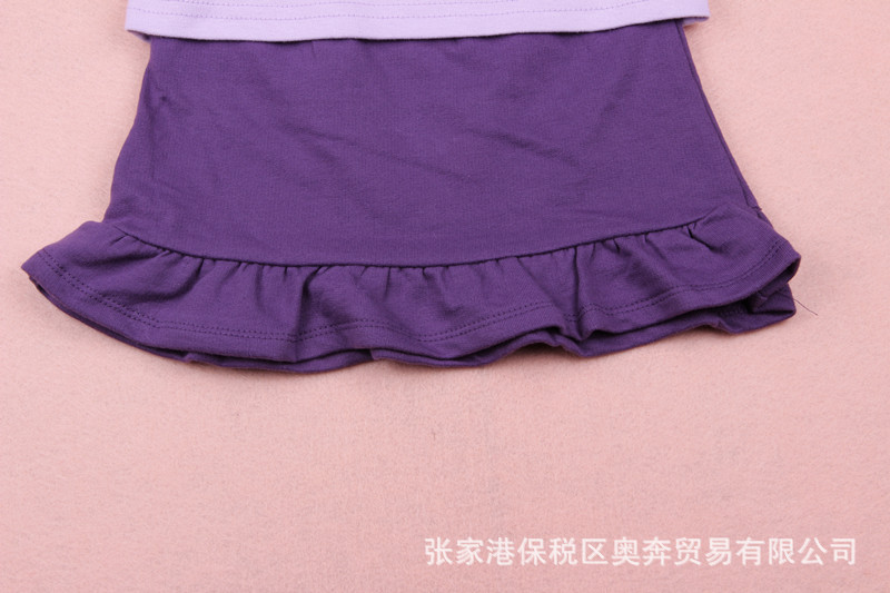 【特價】童套裝批發 印花女童T恤短裙套裝 全棉兒童裙套裝