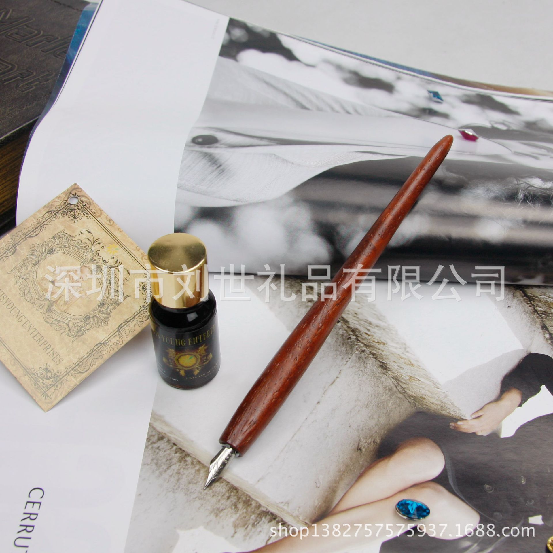 LS-A901 木杆蘸水笔  (5)