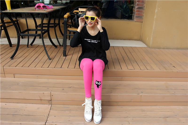 Q805 小猫卡通打底裤 (17)