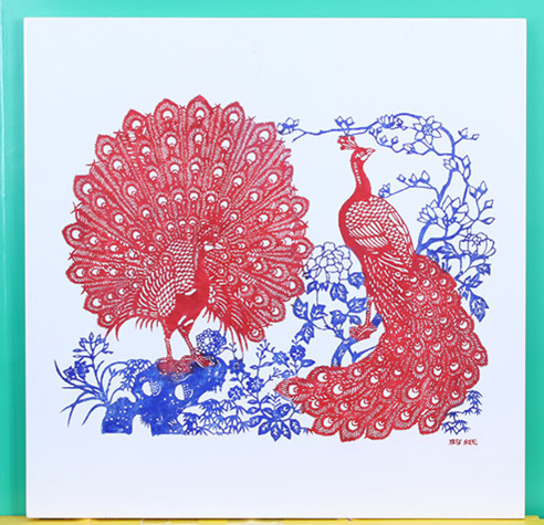 l洛阳剪纸无框画.家居画.