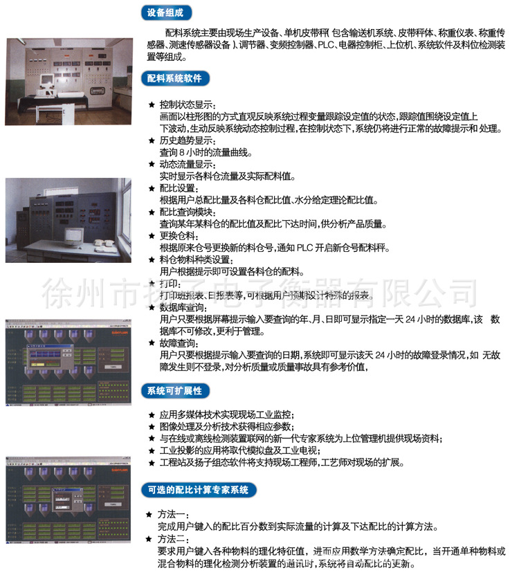 YZ2000-JSP型集散式皮帶秤配料系統3