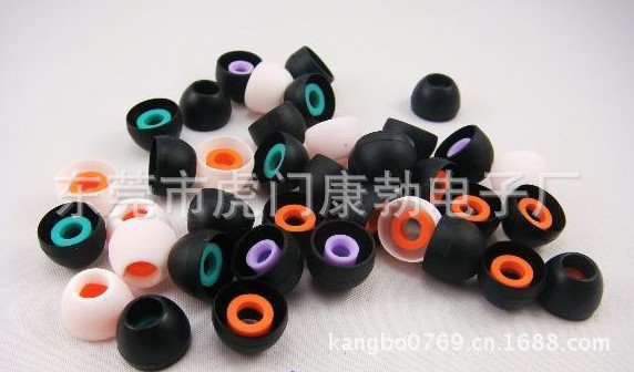 矽膠耳機塞，入耳式耳機套，雙色矽膠耳塞！