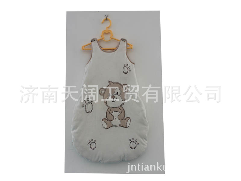 做熊睡袋,背心式,纯棉爬服