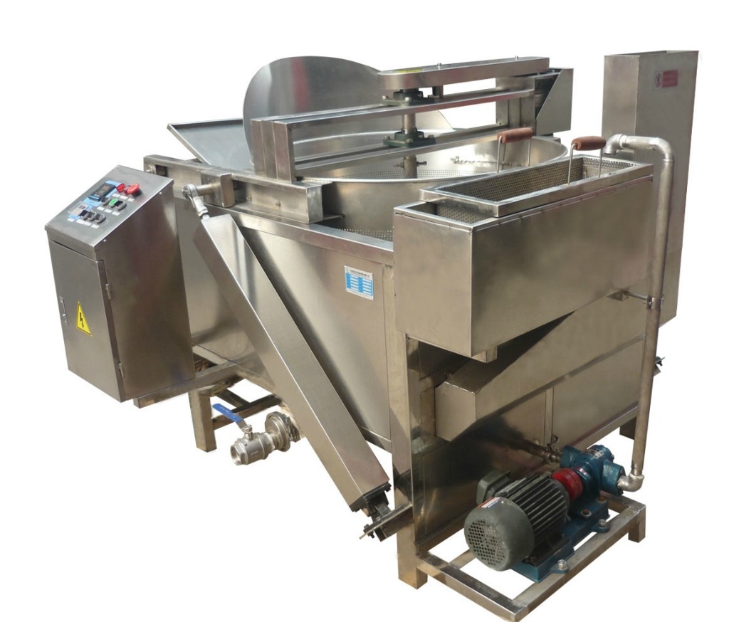 纯油半自动油炸机