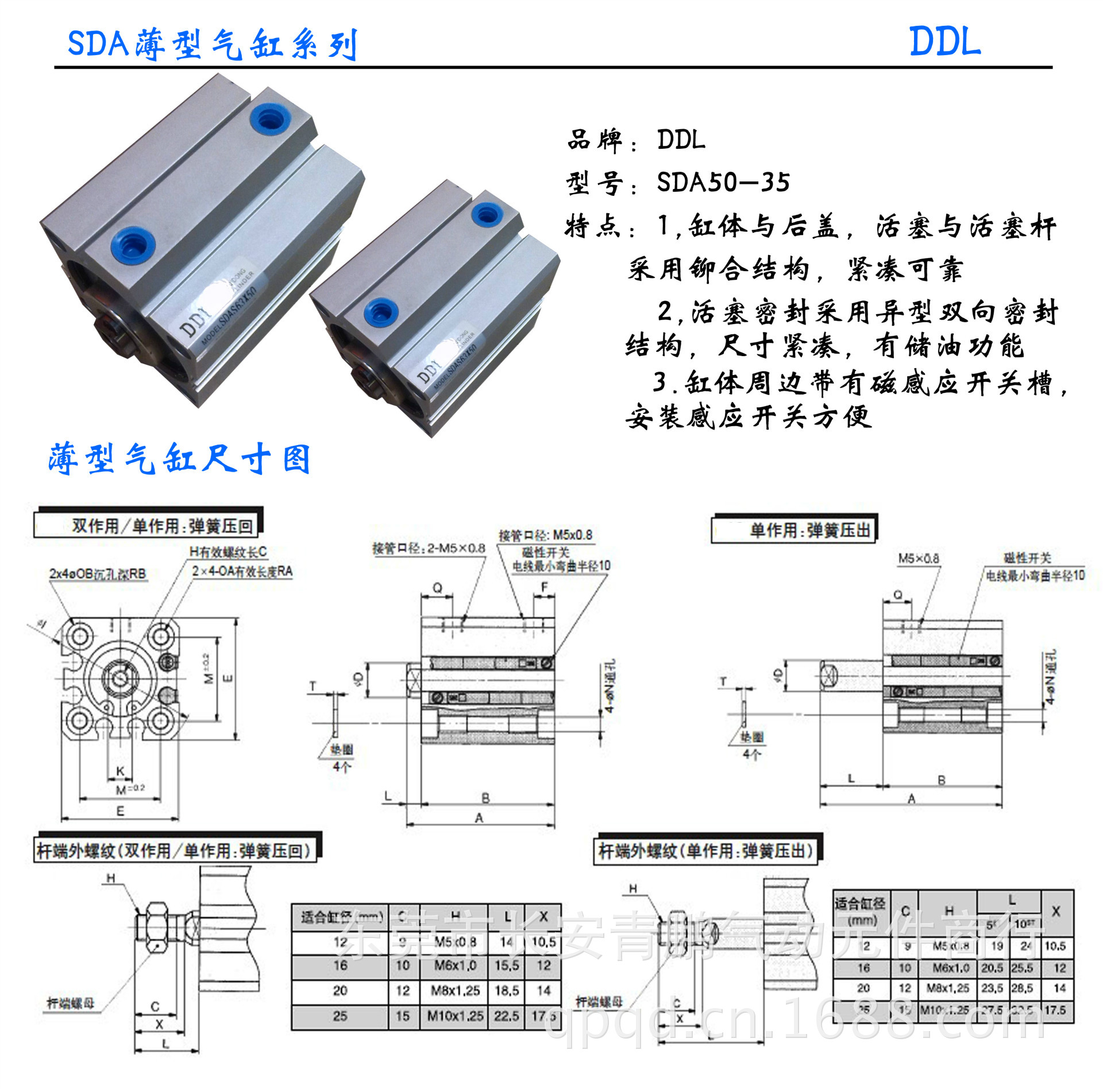 薄型氣缸