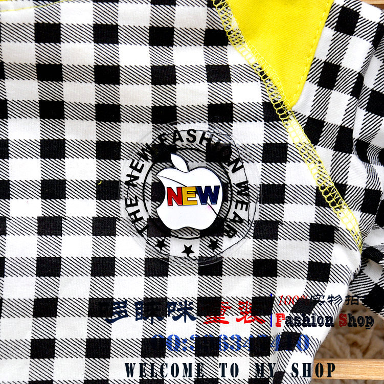 虎航 春秋款蘋果格子連帽長袖上衣-5_1