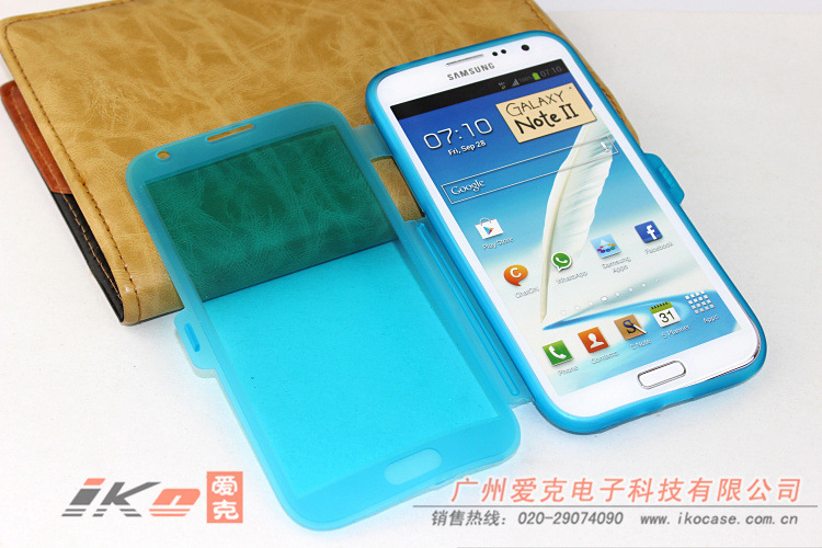 N7100 磨砂透明翻盖07