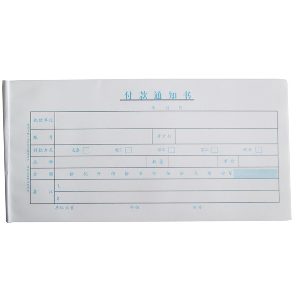付款通知书2