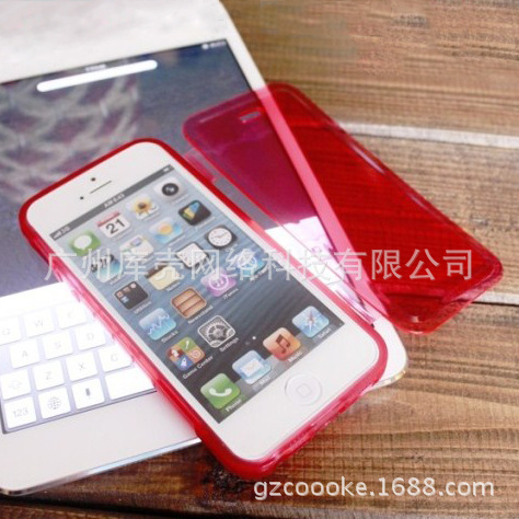 iPhone5透明翻盖TPU