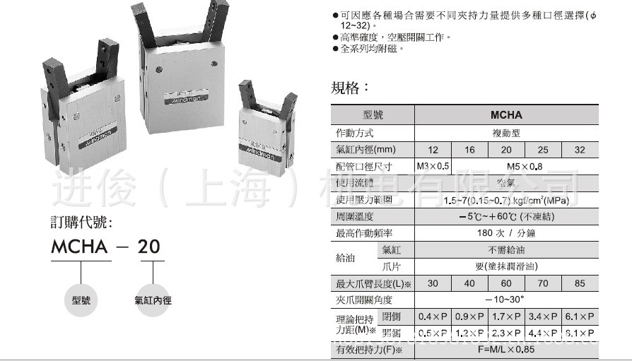 MCHA夹爪介绍2