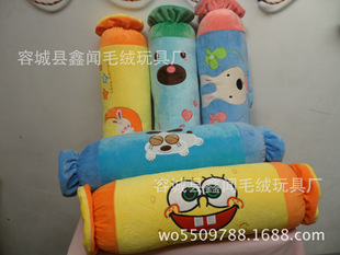 供应创意长抱枕糖果枕 沙发抱枕 圆柱睡枕 卡通多表情可拆洗