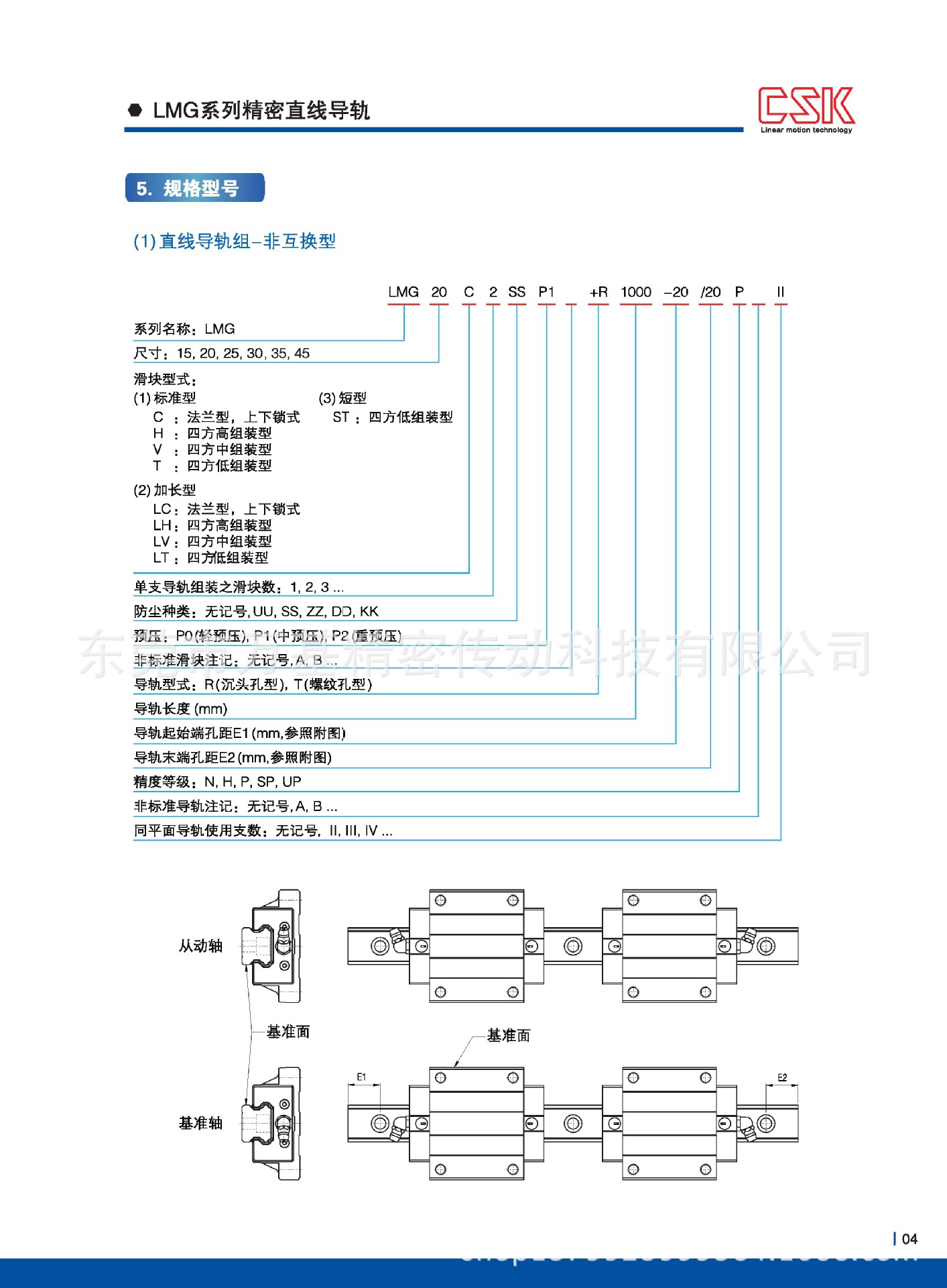 CSK产品规格1