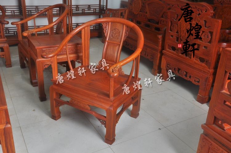 缅甸花梨木皇宫沙发十件套 (17)