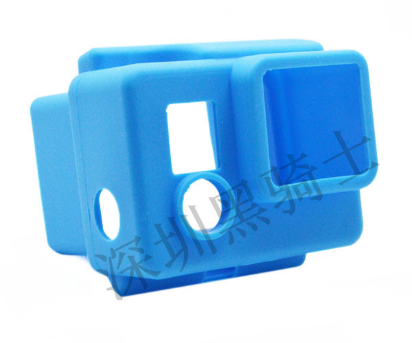 GP98 GoPro配件 Hero3+硅胶套 保护套 黑蓝绿