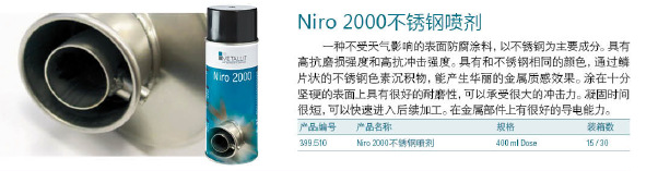 Niro2000不锈钢喷剂