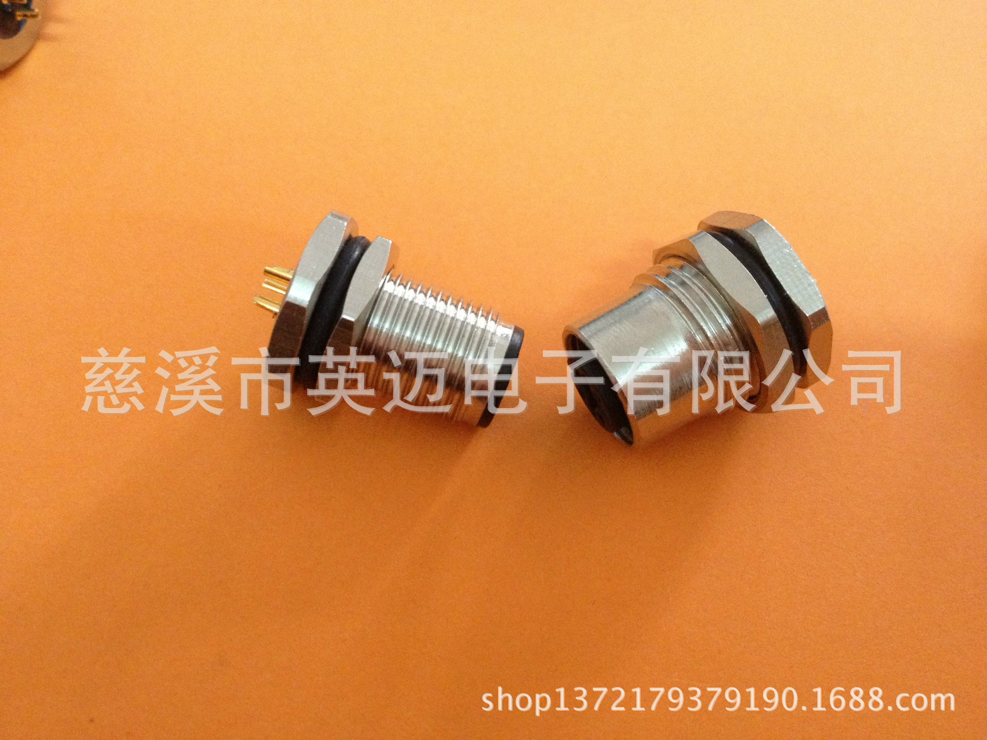 M12法兰座 板前 12