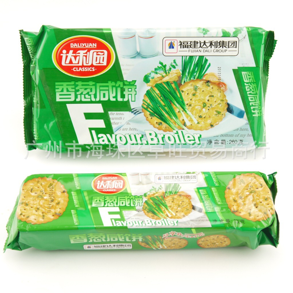 广州卓旺食品 达利园 香葱咸饼 130g 260g包装 福建达利集团