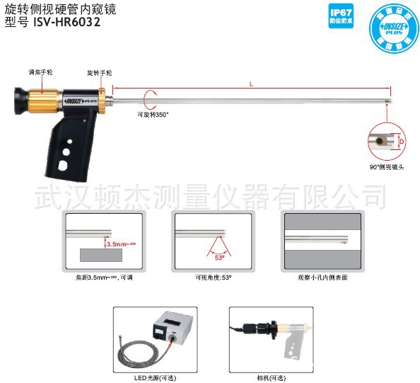 旋轉側視硬管內窺鏡ISV-HR6032